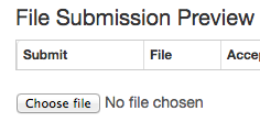 Screenshot of file submission preview when no file has yet been chosen